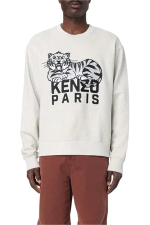 Kenzo Sweatshirts & Hoodies, Herr, M, Bomull, Svart Crew Neck Sweatshirt