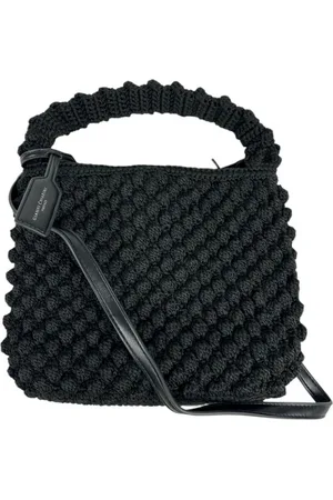 Gianni chiarini Väska, Dam, ONE Size, Svart Pom Pom Hinkväska