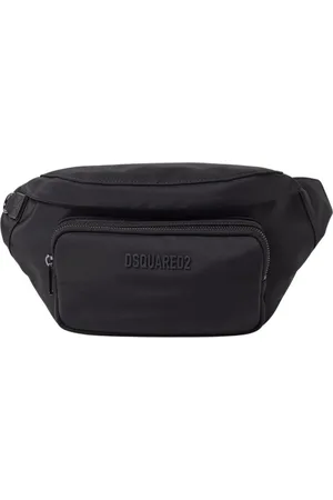 Dsquared2 Väska, Herr, ONE Size, Nylon, Stilren Svart Bältesväska