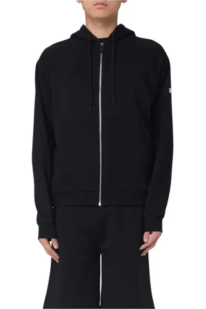 GCDS Sweatshirts & Hoodies, Herr, XL, Svart ZipUp Hoodie Avslappnad Passform