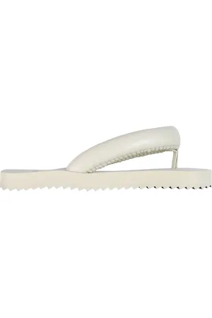 Yume Yume Skor, Dam, 36 EU, Läder, Beige Vadderade Sandaler Inspirerade av Geta