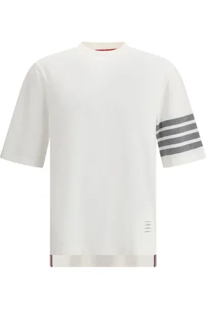 Thom Browne Topp, Herr, M, Elegant Randig T-shirt