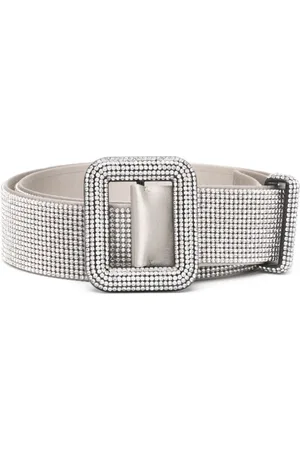 BENEDETTA BRUZZICHES Accessoarer, Dam, ONE Size, Silver Mesh Kristallprydd Bälte