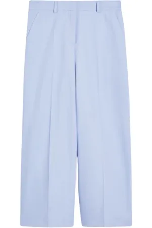 Max Mara Byxor, Dam, L, Bomull, Zircone Bomull och Linne Ankelbyxor
