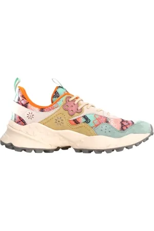 Flower Mountain Skor, Dam, 39 EU, Mocka, Aquamarine Trekking Sneakers Kotetsu Kvinna