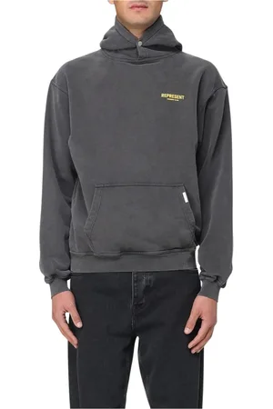 Represent Sweatshirts & Hoodies, Herr, L, Bomull, Blå Vintage Wash Hoodie