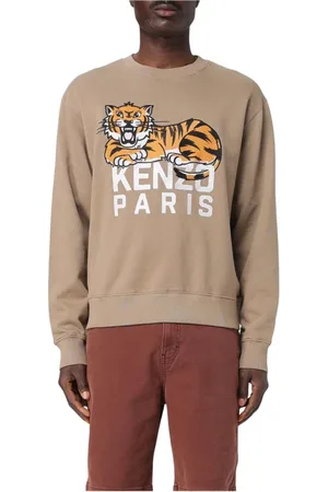 Kenzo Sweatshirts & Hoodies, Herr, S, Bomull, Grafisk Sweatshirt Avslappnad Passform