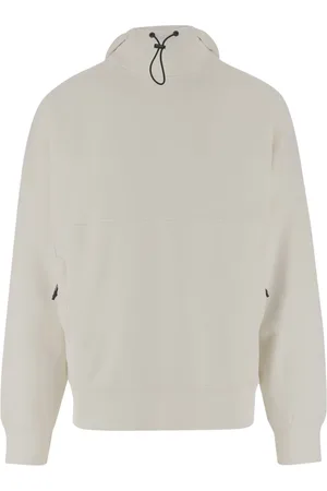 Woolrich Sweatshirts & Hoodies, Herr, M, Bomull, Huvtröja i bomullsblandning Vit