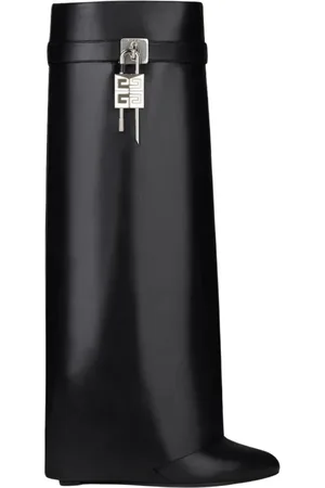 Givenchy Skor, Dam, 38 1/2 EU, Läder, Shark Lock Ankelstövlar
