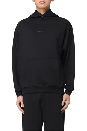Vision Of Super Sweatshirts & Hoodies, Herr, XS, Bomull, Svart Herr Sweatshirt Modern Passform