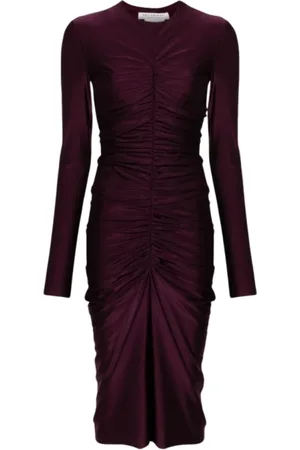 Serafini Klänning, Dam, M, Polyester, Lila Lång Lycra Klänning