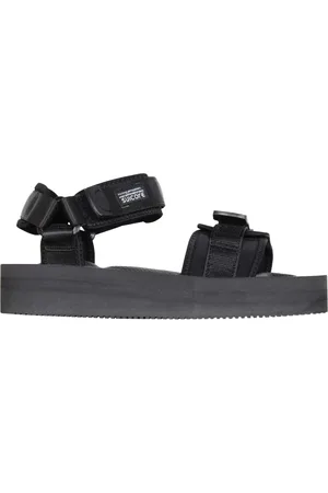 SUICOKE Skor, Herr, 41 EU, Nylon, Svarta nylon sandaler med remstängning
