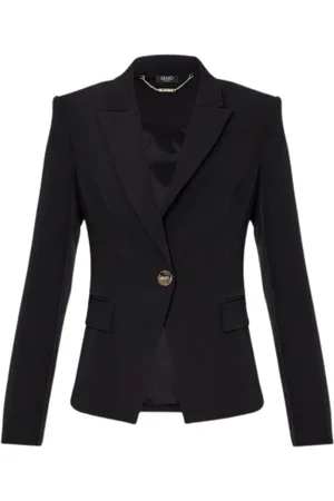 Liu Jo Jacka, Dam, S, Polyester, Slim Fit Blazer Jacka i Svart