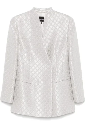 Giorgio Armani Jacka, Dam, M, Paljetter, Geometrisk Jacquardjacka med paljetter