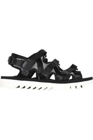 SUICOKE Skor, Herr, 44 EU, Nylon, Svarta och vita nylon sandaler