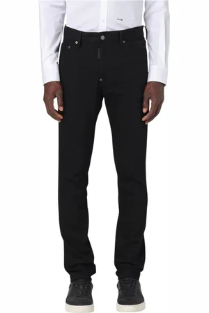 Dsquared2 Jeans, Herr, M, Denim, Svart Slim Fit Distressed Denim Jeans