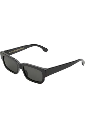 Retrosuperfuture Accessoarer, unisex, ONE Size, Modig Svart Solglasögon Roma Modell