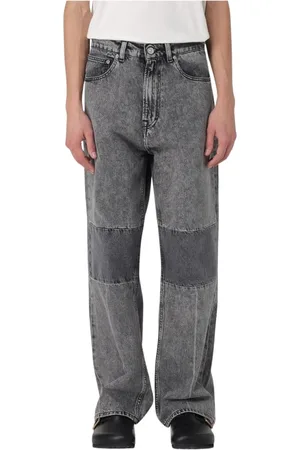 OUR LEGACY Jeans, Herr, W32, Bomull, Grå Acid Wash Jeans