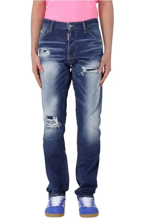 Dsquared2 Jeans, Herr, L, Denim, Modern Distressed Denim Jeans