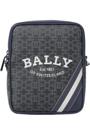 Bally Väska, Herr, ONE Size, Läder, Monogram Axelväska Blå