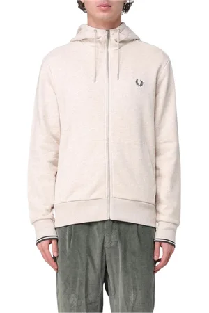 Fred Perry Sweatshirts & Hoodies, Herr, S, Bomull, Klassisk ZipUp Hoodie Sweater
