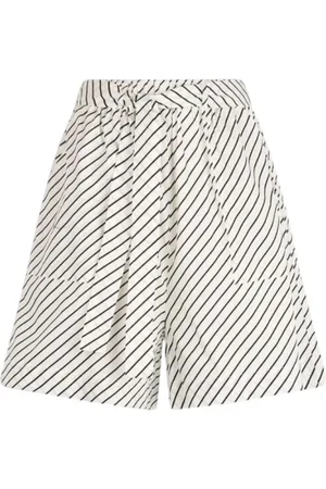 Liu Jo Shorts, Dam, M, Bomull, Högmidjade bomullsstretchshorts med ränder