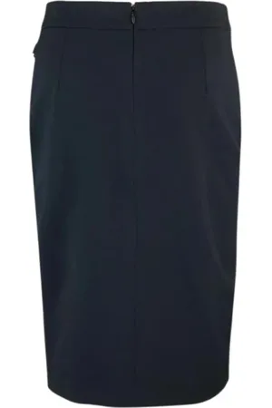 Liu Jo Kjol, Dam, S, Polyester, Svart Asymmetrisk Kedjekjol