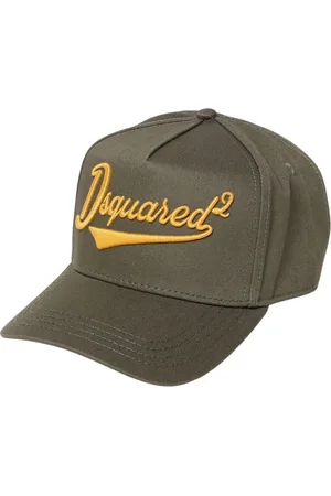 Dsquared2 Accessoarer, Herr, ONE Size, Bomull, Grön Baseballkeps för män