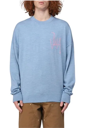 J.W.Anderson Stickade tröjor & koftor, Herr, XS, Denim, Denim Crew Neck Sweater