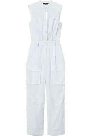 Twin-Set Jumpsuits & Playsuits, Dam, S, Vit Klänning med Fickor