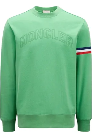 Moncler Sweatshirts & Hoodies, Herr, S, Bomull, Stilig Sweatshirt för Män