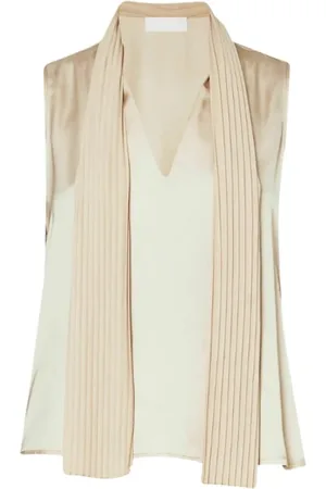 Liu Jo Topp, Dam, S, Hampa, Champagne Sjal Krage Tank Top