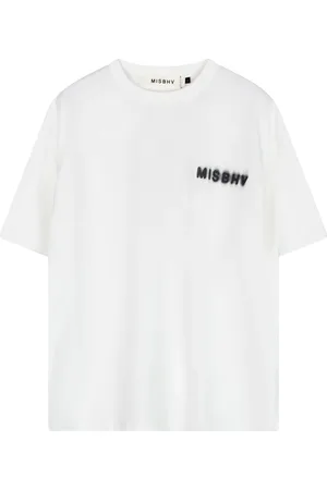 MISBHV Topp, Herr, XL, Bomull, Vit Bomull Kortärmad Grafisk T-shirt