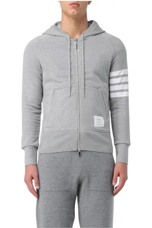 Thom Browne Sweatshirts & Hoodies, Herr, M, Bomull, Klassisk Zip Hoodie Sweatshirt