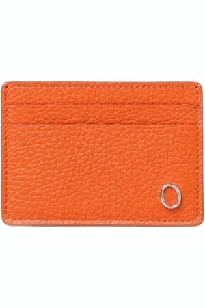 Orciani Accessoarer, Herr, ONE Size, Läder, Blått läderkorthållare minimalistisk design