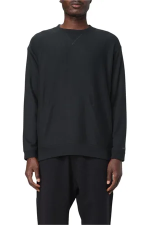 Snow Peak Sweatshirts & Hoodies, Herr, L, Bomull, Svart Crew Neck Sweatshirt för Män