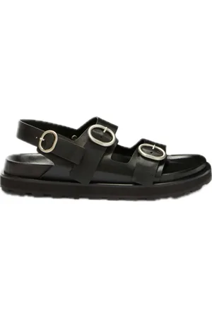 Jil Sander Skor, Herr, 42 EU, Läder, Justerbar lädersandal med Cannolo-spänne