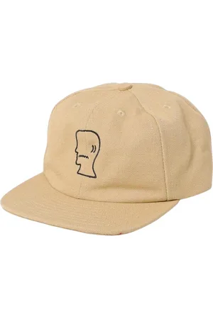 Brain Dead Accessoarer, Herr, ONE Size, Bomull, Gul Baseballkeps med Sidopanel