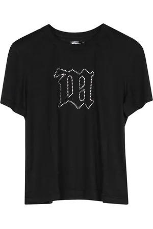 MISBHV Topp, Dam, M, Kristall Logo Svart Kortärmad T-shirt