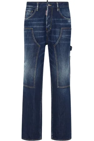 Dsquared2 Jeans, Herr, XL, Denim, Lös Snickare Denim Jeans