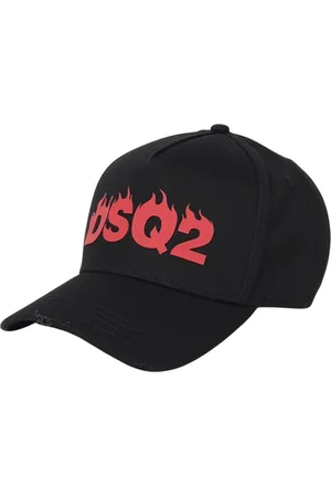 Dsquared2 Accessoarer, Herr, ONE Size, Bomull, Flame Logo Baseball Cap Snygg Hat