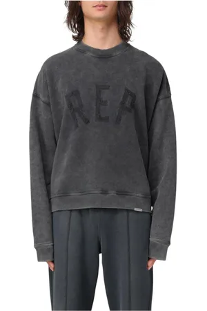 Represent Sweatshirts & Hoodies, Herr, XL, Bomull, Vintage Svart Crewneck Sweatshirt