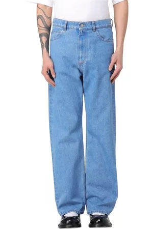 Marni Jeans, Herr, W30, Bomull, Blå Straight Leg Jeans för Män