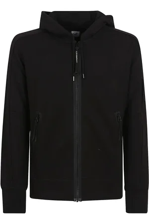 C.P. Company Sweatshirts & Hoodies, Herr, S, Bomull, Svart Sweatshirt Mångsidig Stil Casual