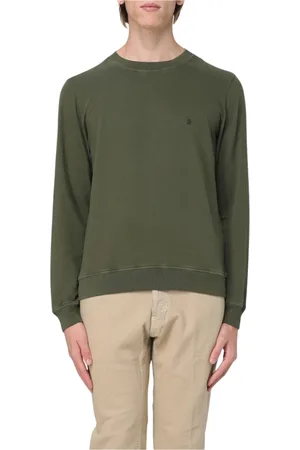 Dondup Sweatshirts & Hoodies, Herr, S, Bomull, Grön Långärmad Tröja
