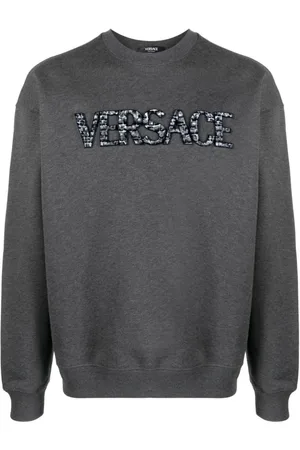 VERSACE Sweatshirts & Hoodies, Herr, S, Broderad Sweatshirt