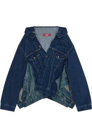 JUNYA WATANABE Jacka, Herr, M, Denim, Denim Wide Neck Jacket