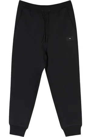 Y-3 Byxor, Herr, M, Bomull, Svarta Bomulls Casual Manchetter Byxor
