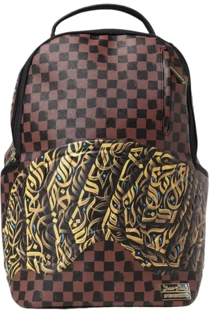 Sprayground Väska, Herr, ONE Size, Läder, Brun Rutig Snygg Ryggsäck