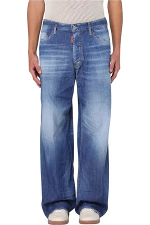 Dsquared2 Jeans, Herr, L, Denim, Slitna Slim-Fit Denim Jeans